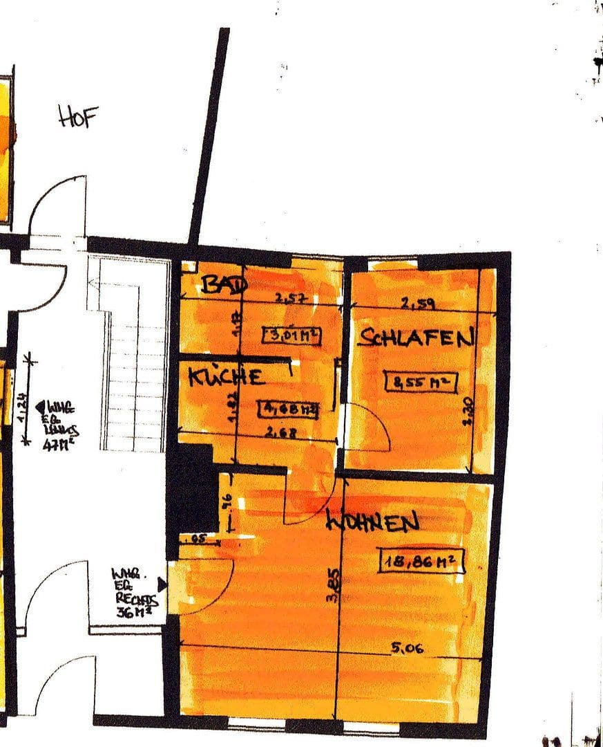 Prenájom bytu 2-izbový 35 m², Holzberg 5, Helmstedt, Dolné Sasko Prenájom bytu 2-izbový 35 m², Holzberg 5, Helmstedt, Dolné Sasko