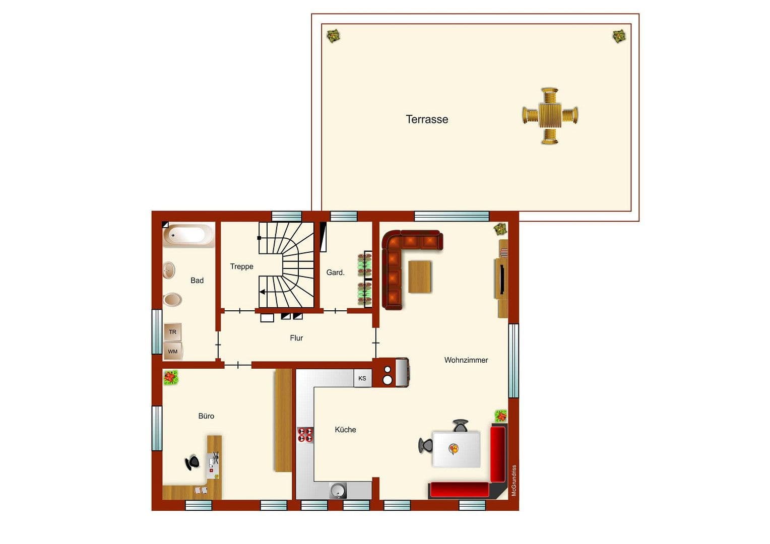Prenájom domu 273 m², pozemok 750 m², Lauterbachstr.4b, Geretsried, Bavorsko Prenájom domu 273 m², pozemok 750 m², Lauterbachstr.4b, Geretsried, Bavorsko