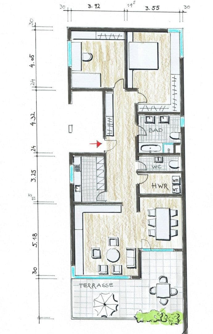 Prenájom bytu 3-izbový 115 m², Göppingen, Bádensko-Wurttembersko Prenájom bytu 3-izbový 115 m², Göppingen, Bádensko-Wurttembersko