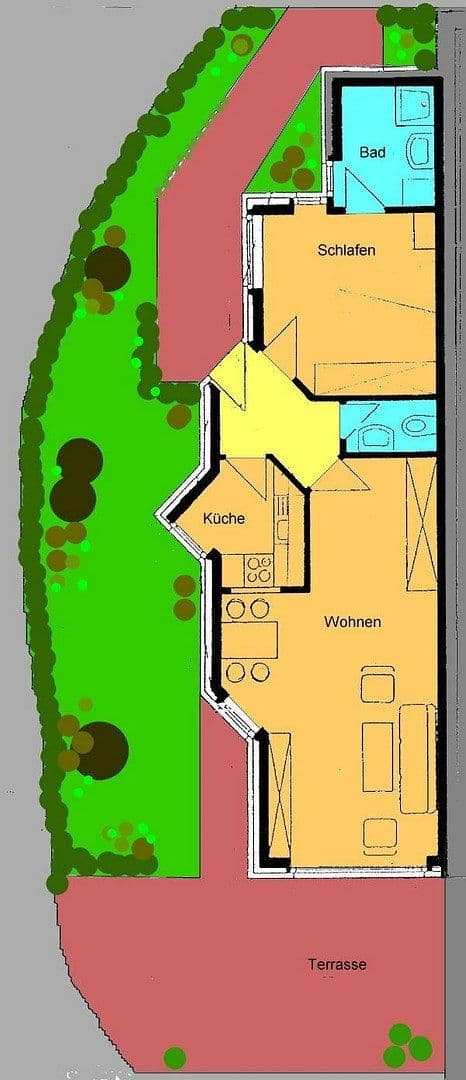 Prenájom bytu 2-izbový 55 m², Papenbusch 50 A, Münster, Severné Porýnie - Westfálsko Prenájom bytu 2-izbový 55 m², Papenbusch 50 A, Münster, Severné Porýnie - Westfálsko