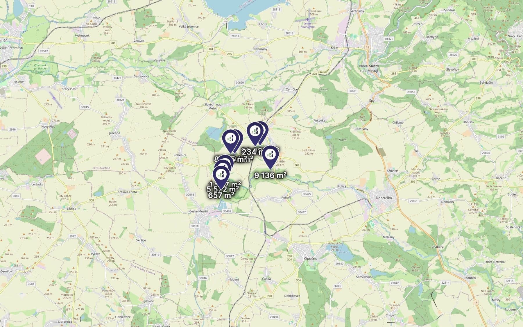 Predaj pozemku 67.997 m², Bohuslavice, Královéhradecký kraj Predaj pozemku 67.997 m², Bohuslavice, Královéhradecký kraj