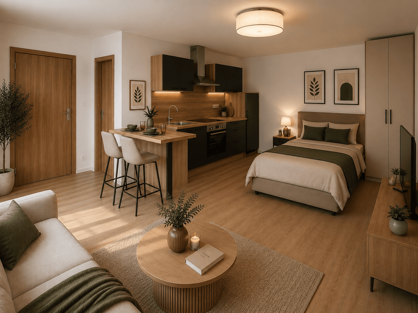 Prenájom bytu 1-izbový 28 m², Ořech, Středočeský kraj Prenájom bytu 1-izbový 28 m², Ořech, Středočeský kraj