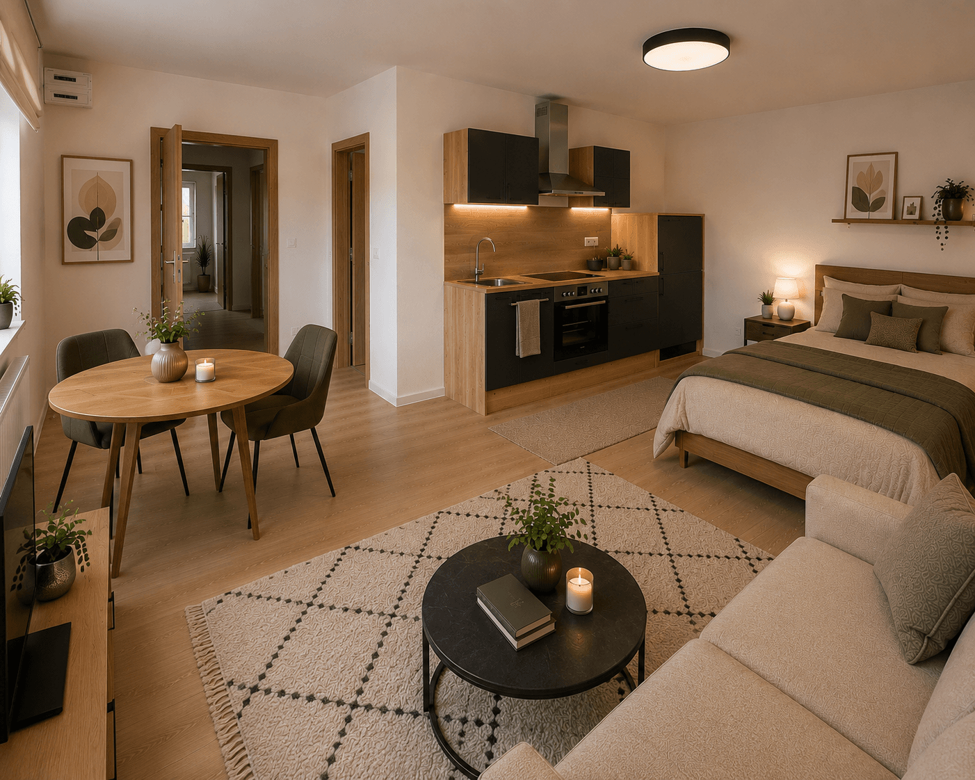 Prenájom bytu 1-izbový 28 m², Ořech, Středočeský kraj Prenájom bytu 1-izbový 28 m², Ořech, Středočeský kraj