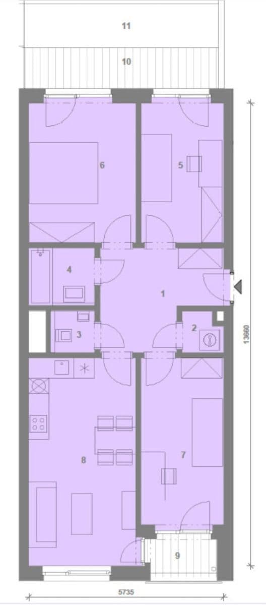 Predaj bytu 4-izbový 76 m², Ke Kříži, Praha, Praha Predaj bytu 4-izbový 76 m², Ke Kříži, Praha, Praha