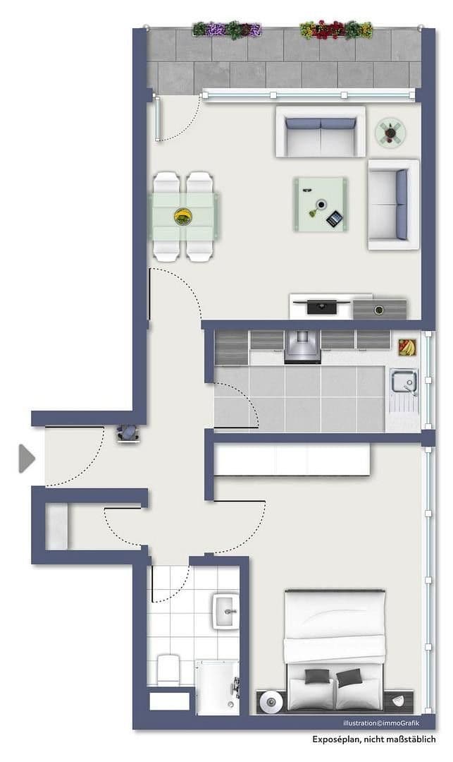 Prenájom bytu 2-izbový 58 m², Bansastraße 5b, Neu-Isenburg, Hesensko Prenájom bytu 2-izbový 58 m², Bansastraße 5b, Neu-Isenburg, Hesensko