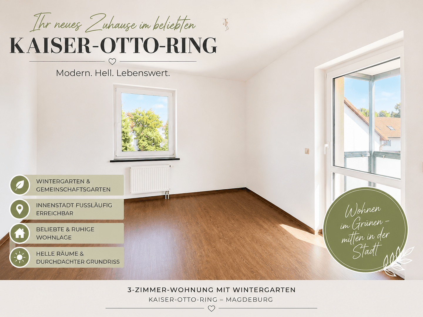 Prenájom bytu 3-izbový 75 m², Kaiser-Otto-Ring 2, Magdeburg, Sasko-Anhaltsko Prenájom bytu 3-izbový 75 m², Kaiser-Otto-Ring 2, Magdeburg, Sasko-Anhaltsko