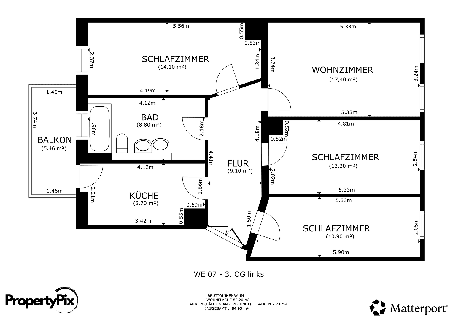 Prenájom bytu 4-izbový 84 m², Wurzner Straße 188, Leipzig, Sasko Prenájom bytu 4-izbový 84 m², Wurzner Straße 188, Leipzig, Sasko