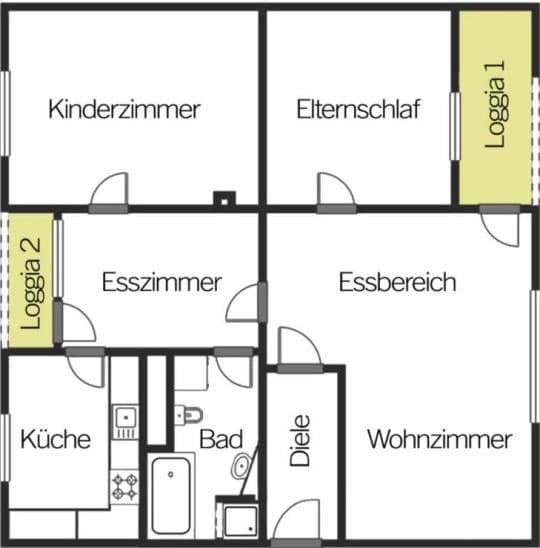 Prenájom bytu 4-izbový 85 m², Bodelschwinghstraße 55, Amberg, Bavorsko Prenájom bytu 4-izbový 85 m², Bodelschwinghstraße 55, Amberg, Bavorsko