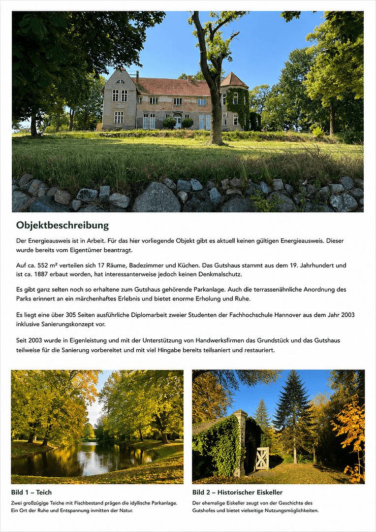Predaj domu 552 m², pozemok 22.625 m², Wolgast, Meklenbursko-Predpomoransko Predaj domu 552 m², pozemok 22.625 m², Wolgast, Meklenbursko-Predpomoransko
