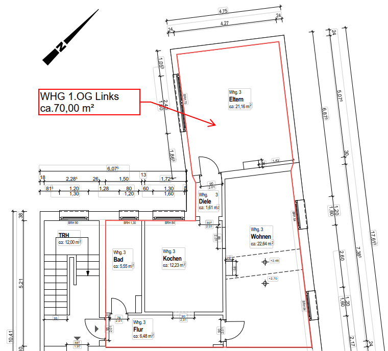 Prenájom bytu 3-izbový 70 m², Neanderstr.96, Mettmann, Severné Porýnie - Westfálsko Prenájom bytu 3-izbový 70 m², Neanderstr.96, Mettmann, Severné Porýnie - Westfálsko