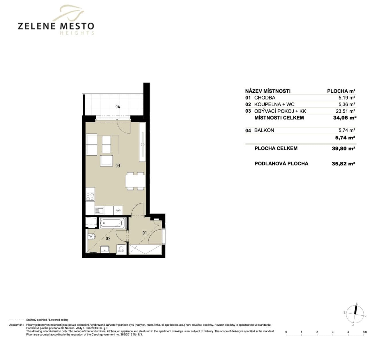 Prenájom bytu 1-izbový 40 m², V Třešňovce, Praha, Praha Prenájom bytu 1-izbový 40 m², V Třešňovce, Praha, Praha