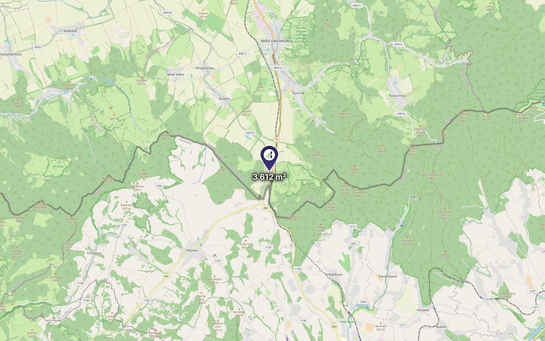 Predaj pozemku 3.612 m², Javorník, Jihomoravský kraj Predaj pozemku 3.612 m², Javorník, Jihomoravský kraj