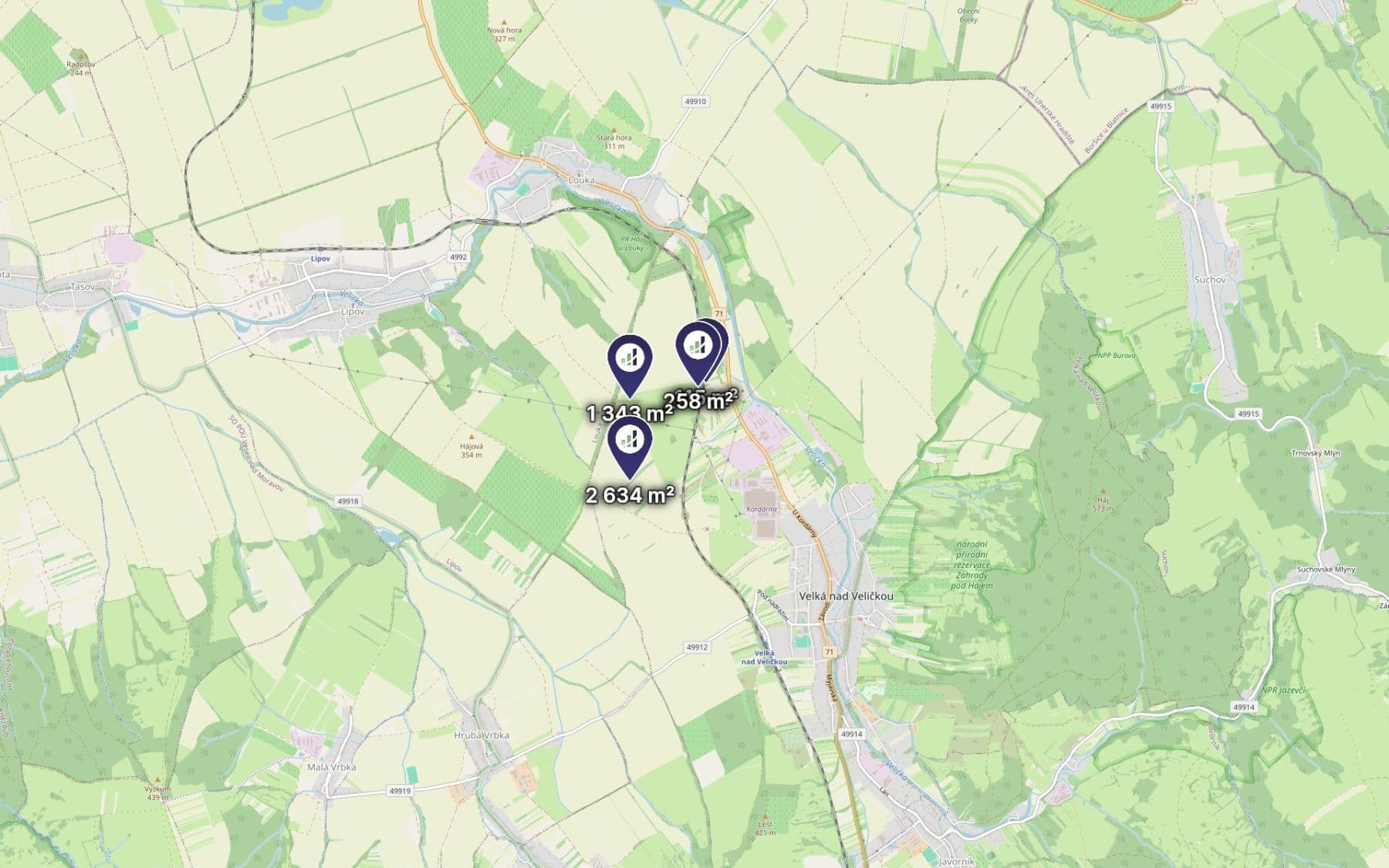 Predaj pozemku 4.350 m², Velká nad Veličkou, Jihomoravský kraj Predaj pozemku 4.350 m², Velká nad Veličkou, Jihomoravský kraj