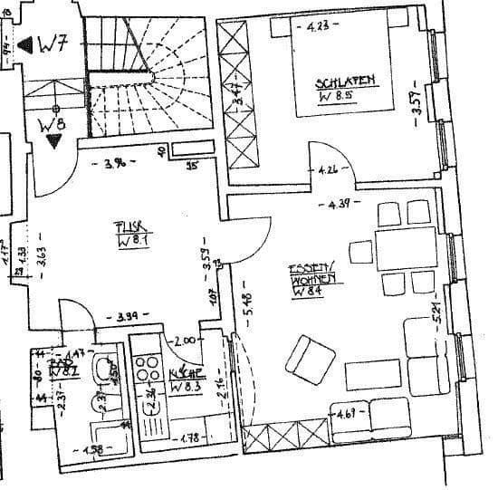 Prenájom bytu 2-izbový 62 m², Glockengasse 8, Regensburg, Bavorsko Prenájom bytu 2-izbový 62 m², Glockengasse 8, Regensburg, Bavorsko