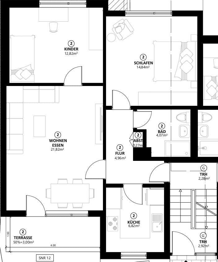 Prenájom bytu 3-izbový 69 m², Richterstraße 13, Stuttgart, Bádensko-Wurttembersko Prenájom bytu 3-izbový 69 m², Richterstraße 13, Stuttgart, Bádensko-Wurttembersko