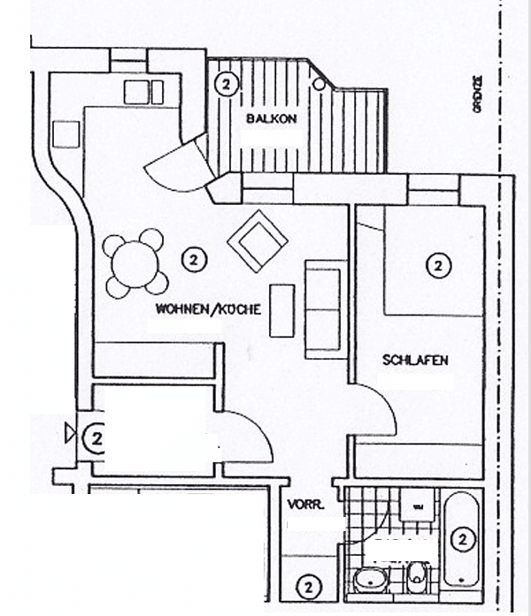 Prenájom bytu 2-izbový 47 m², Eilenburger Straße 33, Leipzig, Sasko Prenájom bytu 2-izbový 47 m², Eilenburger Straße 33, Leipzig, Sasko