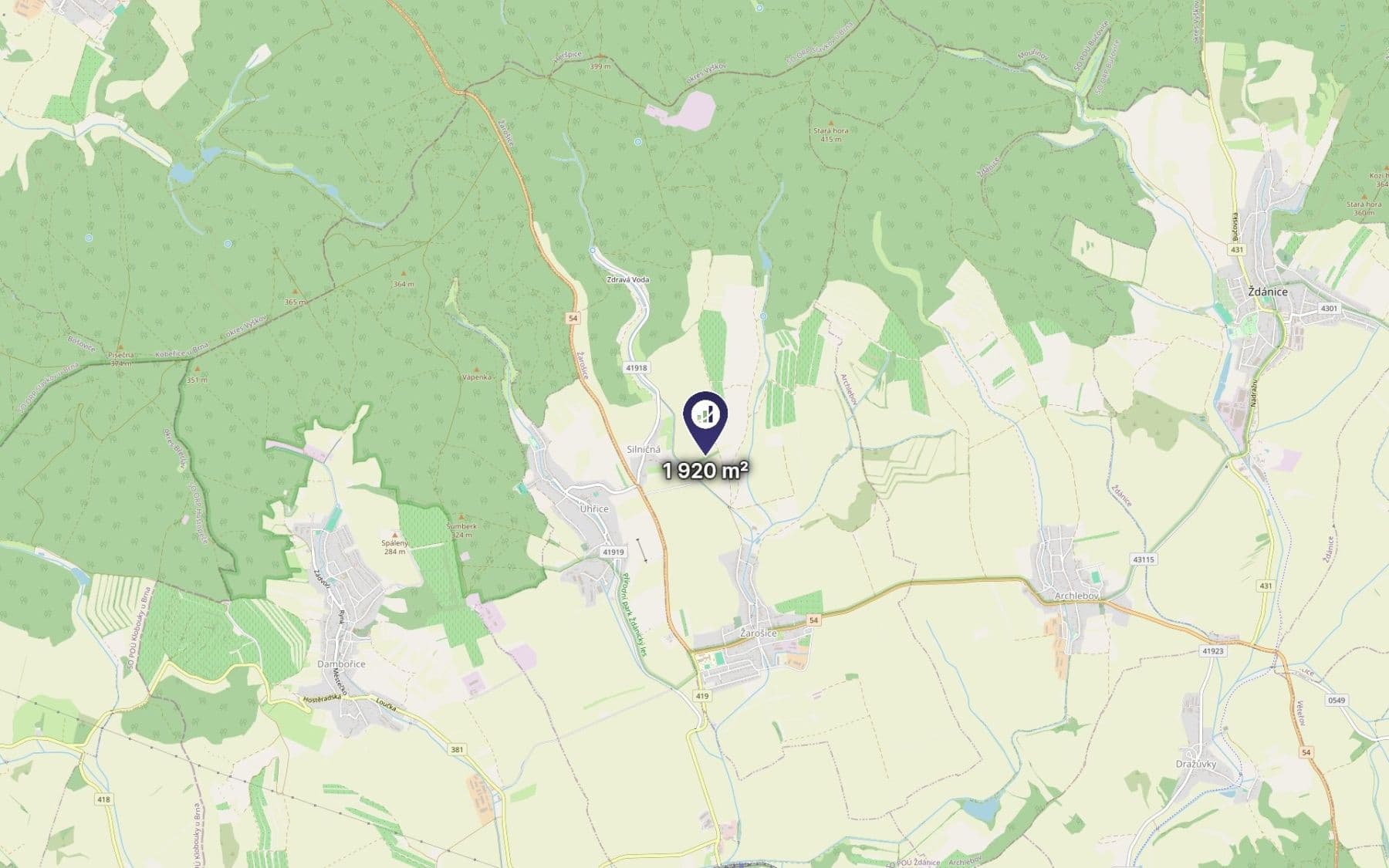 Predaj pozemku 1.920 m², Žarošice, Jihomoravský kraj Predaj pozemku 1.920 m², Žarošice, Jihomoravský kraj