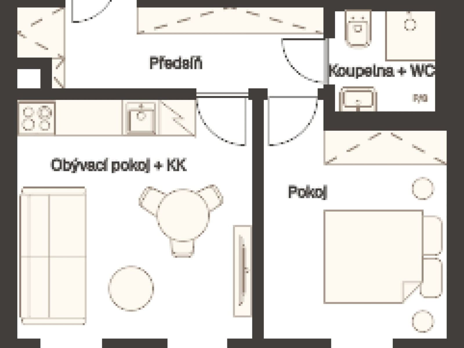 Prenájom bytu 2-izbový 41 m², Sázavská, Praha, Praha Prenájom bytu 2-izbový 41 m², Sázavská, Praha, Praha