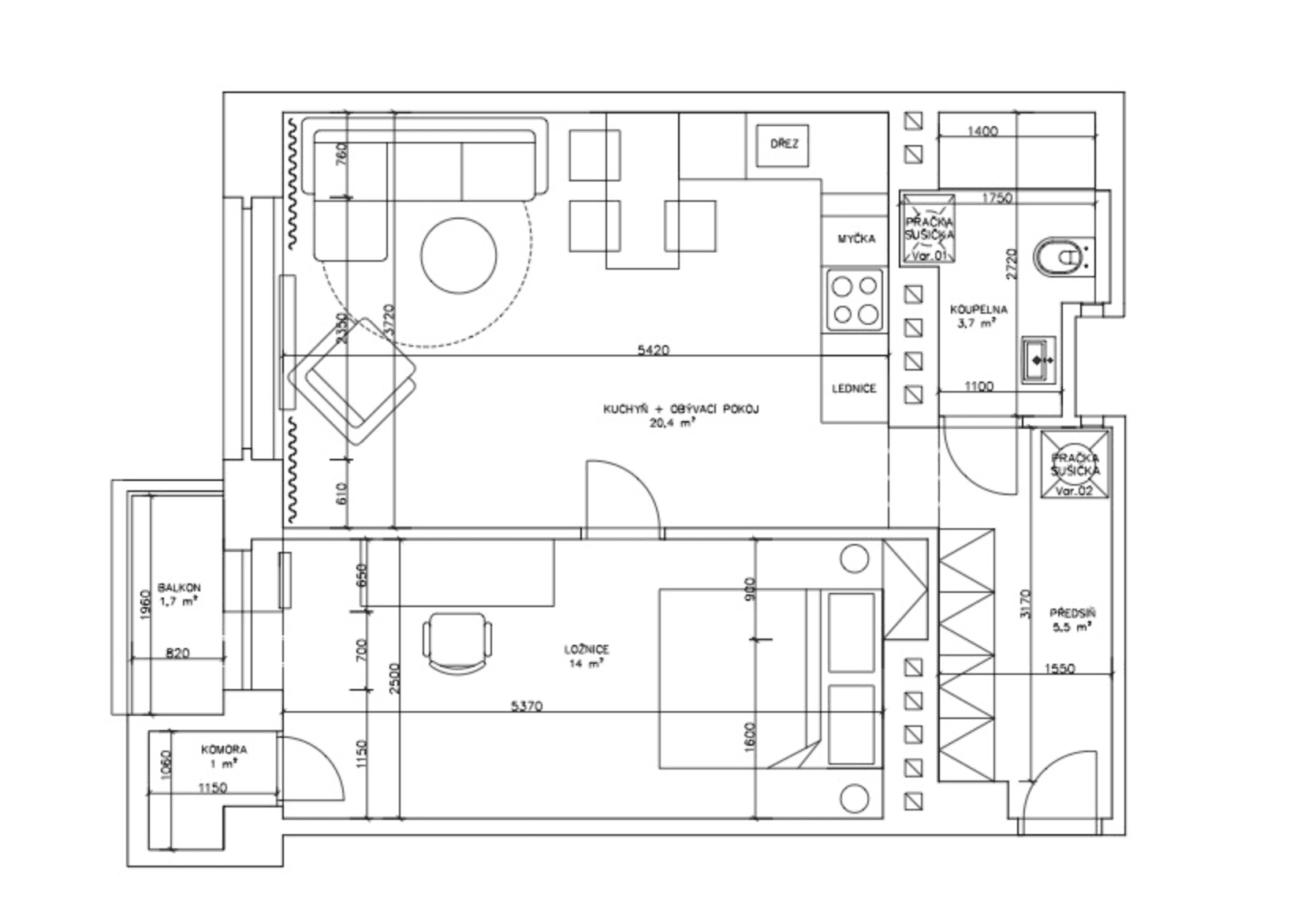 Predaj bytu 2-izbový 44 m², Patočkova, Praha, Praha Predaj bytu 2-izbový 44 m², Patočkova, Praha, Praha