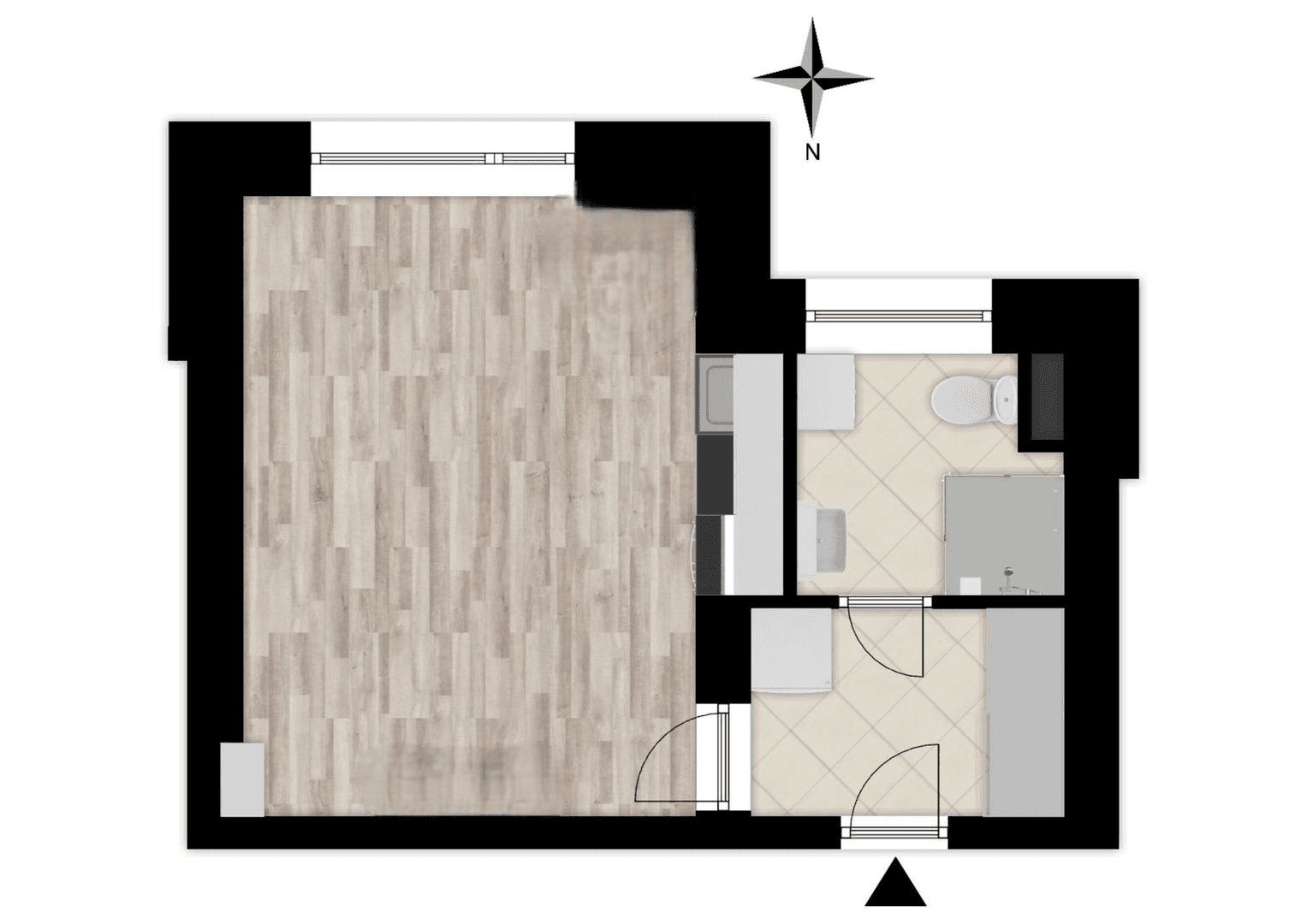 Prenájom bytu 1-izbový 26 m², Ve Žlíbku, Praha, Praha Prenájom bytu 1-izbový 26 m², Ve Žlíbku, Praha, Praha