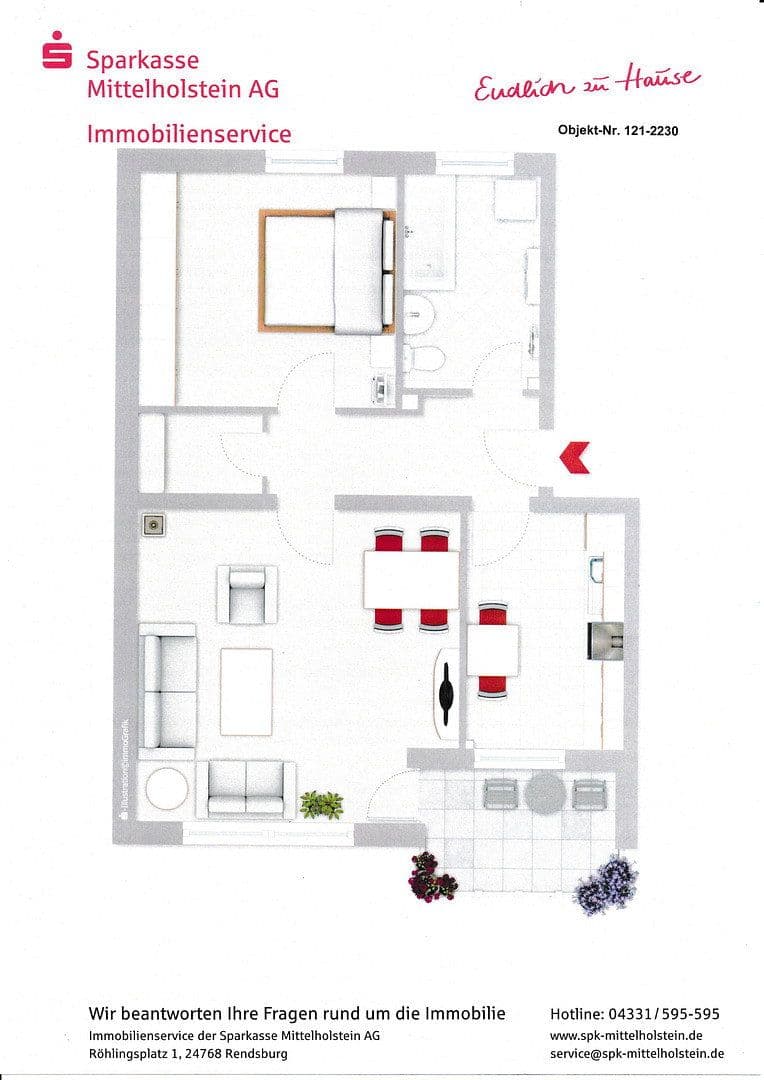 Predaj bytu 2-izbový 59 m², Rinkeniser Straße 12, Nortorf, Šlezvicko-Holštajnsko Predaj bytu 2-izbový 59 m², Rinkeniser Straße 12, Nortorf, Šlezvicko-Holštajnsko