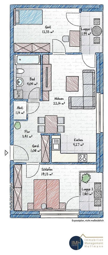 Prenájom bytu 3-izbový 68 m², Fleischmannstr. 11, Esslingen am Neckar, Bádensko-Wurttembersko Prenájom bytu 3-izbový 68 m², Fleischmannstr. 11, Esslingen am Neckar, Bádensko-Wurttembersko