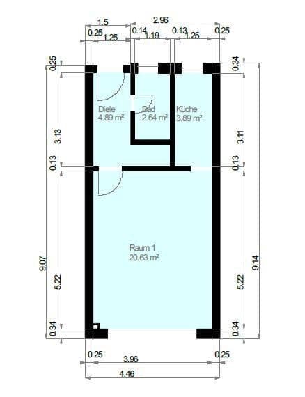 Prenájom bytu 1-izbový 32 m², Kaiserstraße 37, Schwelm, Severné Porýnie - Westfálsko Prenájom bytu 1-izbový 32 m², Kaiserstraße 37, Schwelm, Severné Porýnie - Westfálsko