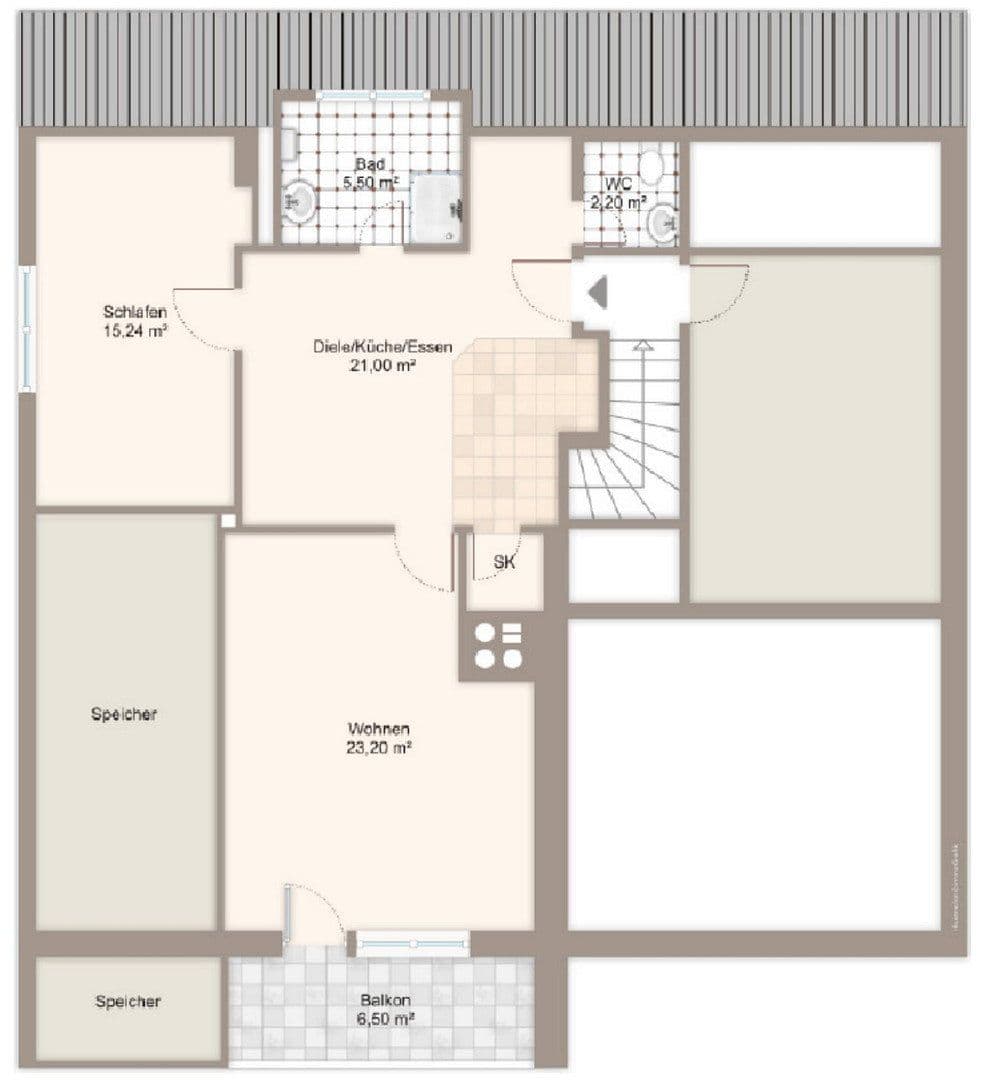 Prenájom bytu 2-izbový 65 m², Andechs-Erling, Bavorsko Prenájom bytu 2-izbový 65 m², Andechs-Erling, Bavorsko