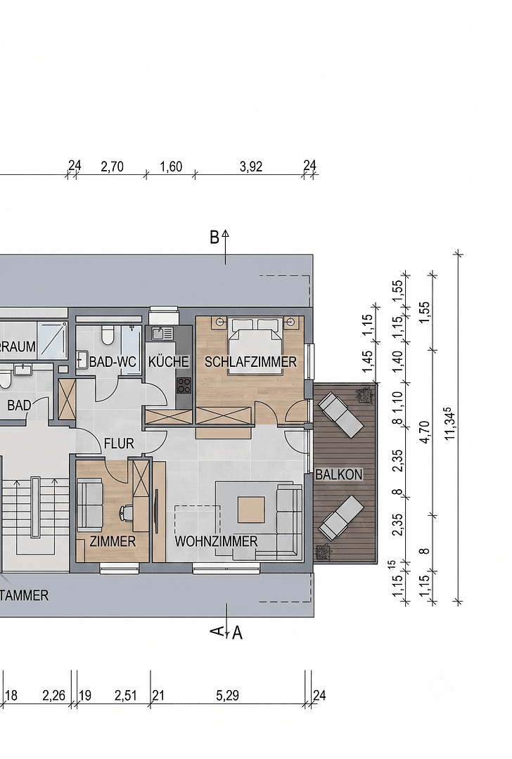 Prenájom bytu 3-izbový 58 m², Teckstr. 2, Göppingen, Bádensko-Wurttembersko Prenájom bytu 3-izbový 58 m², Teckstr. 2, Göppingen, Bádensko-Wurttembersko