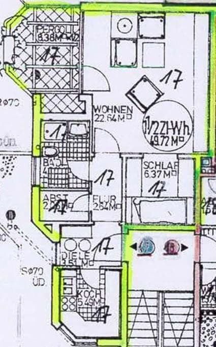 Prenájom bytu 1-izbový 50 m², Coburg, Bavorsko Prenájom bytu 1-izbový 50 m², Coburg, Bavorsko