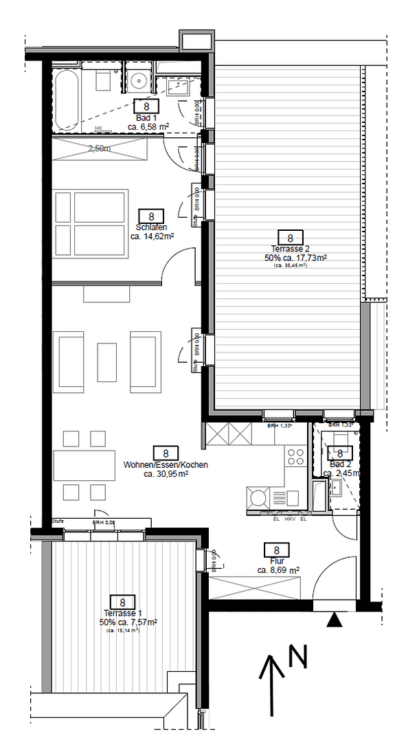 Prenájom bytu 2-izbový 88 m², Pariser Straße 4, Frankfurt am Main, Hesensko Prenájom bytu 2-izbový 88 m², Pariser Straße 4, Frankfurt am Main, Hesensko