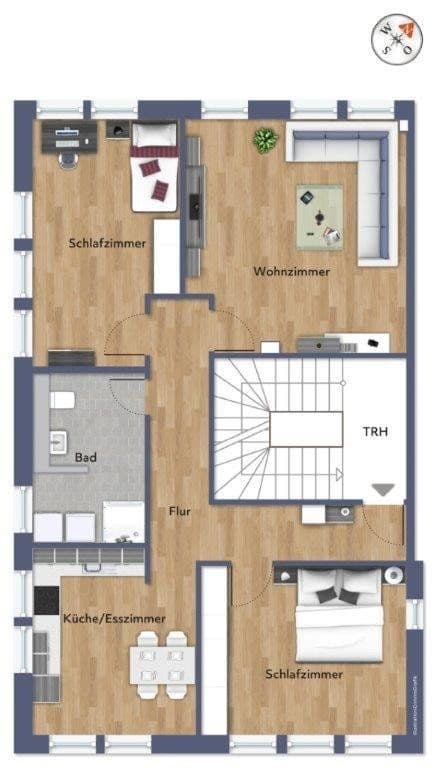Prenájom bytu 3-izbový 90 m², Römerstraße 66, Obernburg am Main, Bavorsko Prenájom bytu 3-izbový 90 m², Römerstraße 66, Obernburg am Main, Bavorsko