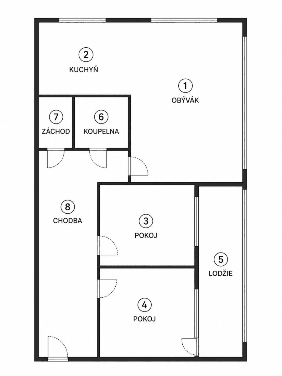Predaj bytu 3-izbový 61 m², Kukučínova, Praha, Praha Predaj bytu 3-izbový 61 m², Kukučínova, Praha, Praha