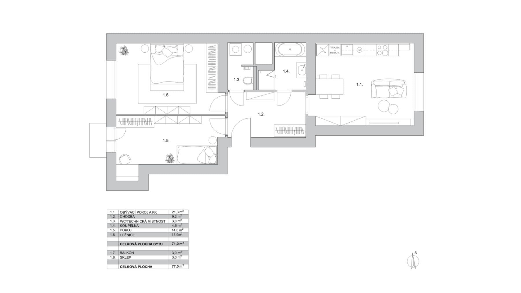 Predaj bytu 3-izbový 77 m², U Libeňského pivovaru, Praha, Praha Predaj bytu 3-izbový 77 m², U Libeňského pivovaru, Praha, Praha