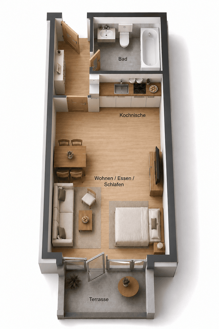Predaj bytu 1-izbový 39 m², Kehl, Bádensko-Wurttembersko Predaj bytu 1-izbový 39 m², Kehl, Bádensko-Wurttembersko