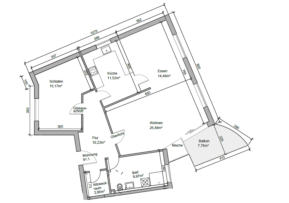 Prenájom bytu 2-izbový 100 m², Taunusstraße 58, Böblingen, Bádensko-Wurttembersko Prenájom bytu 2-izbový 100 m², Taunusstraße 58, Böblingen, Bádensko-Wurttembersko