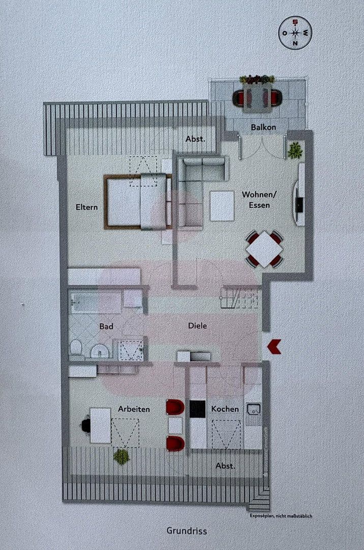 Prenájom bytu 2-izbový 63 m², Kaufbeuren, Bavorsko Prenájom bytu 2-izbový 63 m², Kaufbeuren, Bavorsko