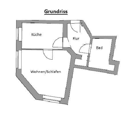Prenájom bytu 1-izbový 48 m², Wurzen, Sasko Prenájom bytu 1-izbový 48 m², Wurzen, Sasko