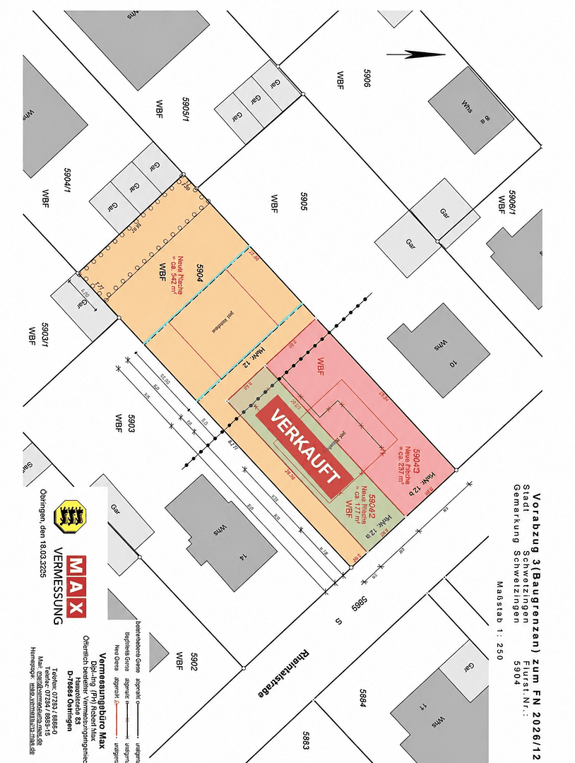 Predaj pozemku 237 m², Rheintalstr.12, Schwetzingen, Bádensko-Wurttembersko Predaj pozemku 237 m², Rheintalstr.12, Schwetzingen, Bádensko-Wurttembersko