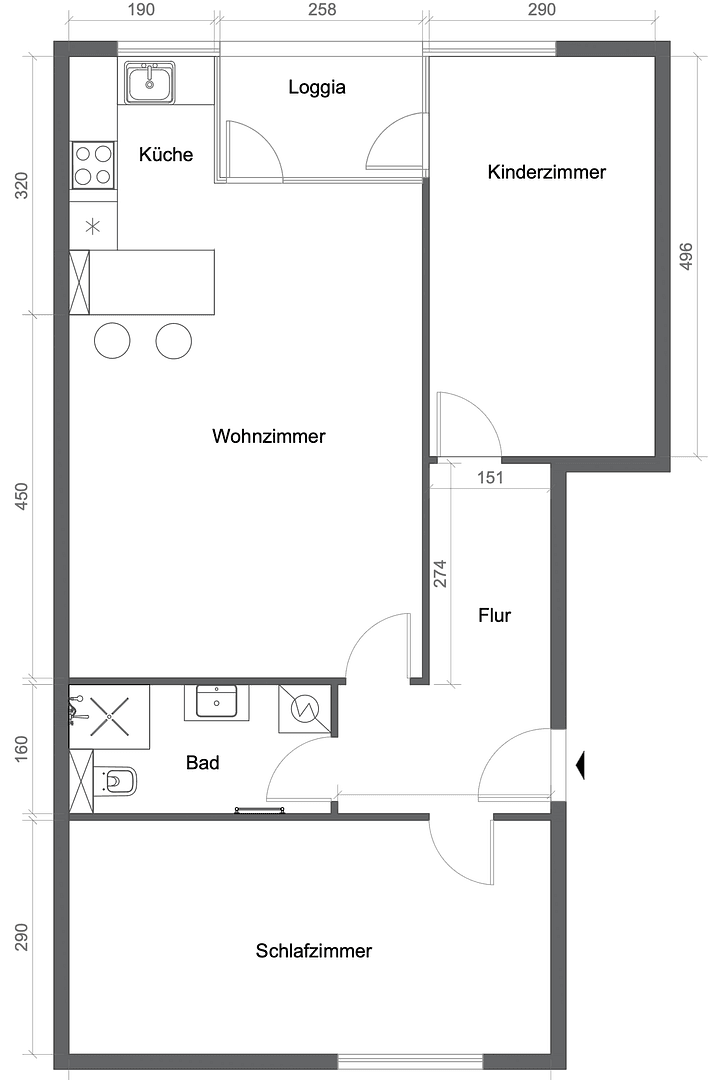 Prenájom bytu 3-izbový 81 m², Kleiststr. 38A, Berlin, Berlín Prenájom bytu 3-izbový 81 m², Kleiststr. 38A, Berlin, Berlín