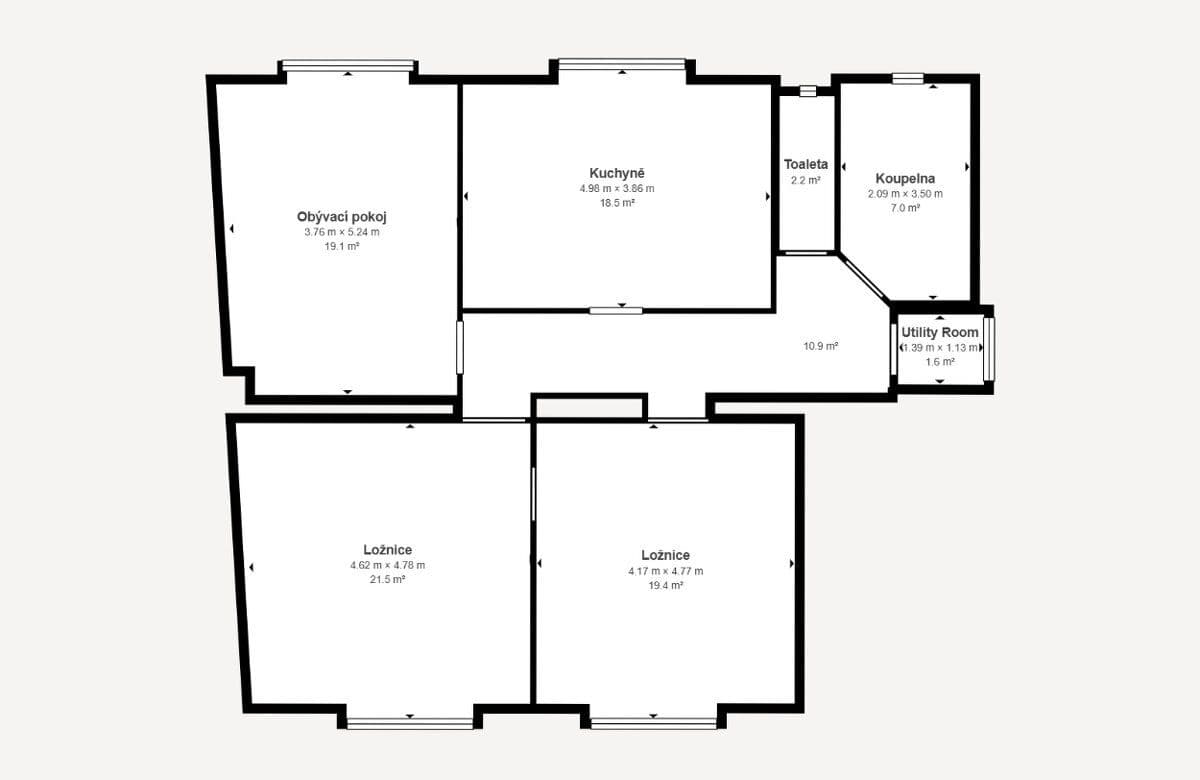 Prenájom bytu 3-izbový 105 m², Šlikova, Praha, Praha Prenájom bytu 3-izbový 105 m², Šlikova, Praha, Praha