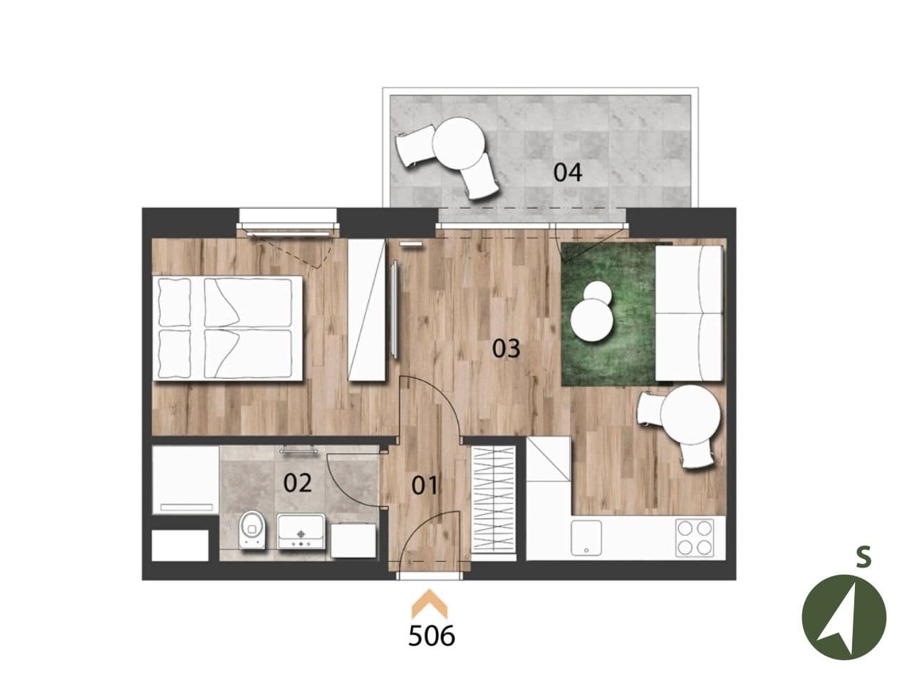 Prenájom bytu 2-izbový 34 m², Arnošta Valenty, Praha, Praha Prenájom bytu 2-izbový 34 m², Arnošta Valenty, Praha, Praha
