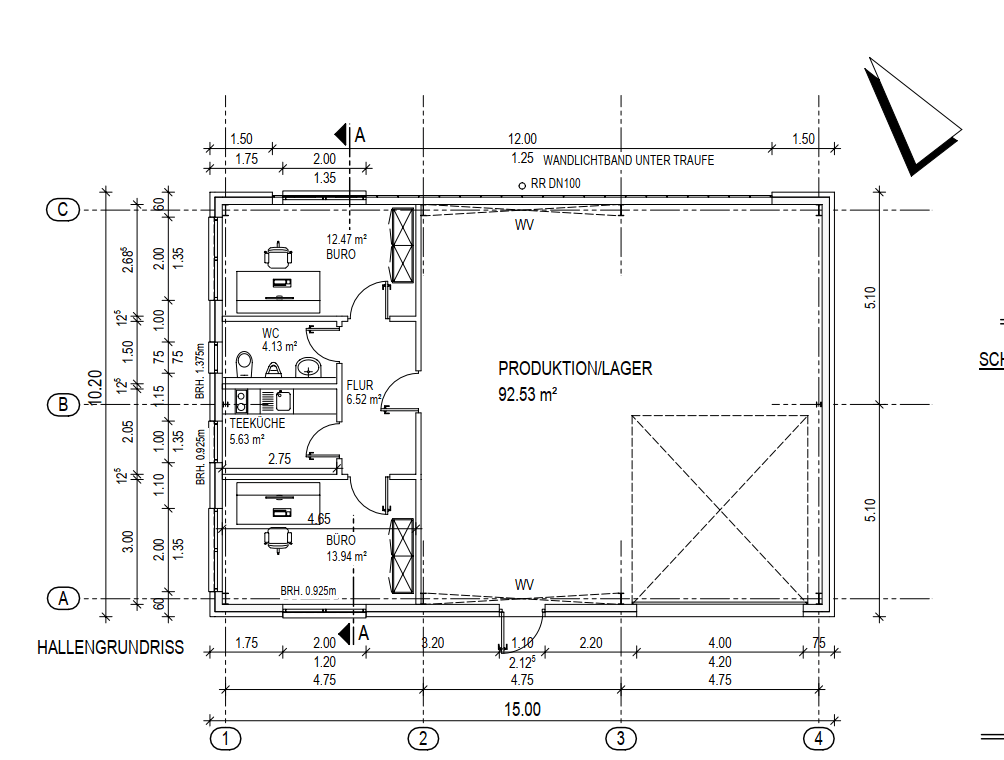 Prenájom nebytového priestoru 1.100 m², Zeilstraße 90, Buseck, Hesensko Prenájom nebytového priestoru 1.100 m², Zeilstraße 90, Buseck, Hesensko