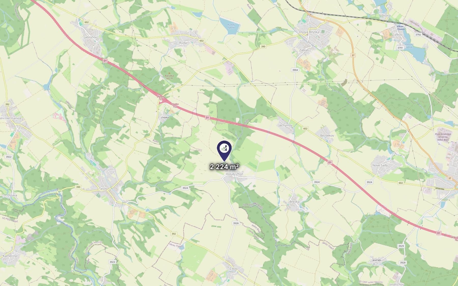 Predaj pozemku 1.112 m², Velká Bíteš, Kraj Vysočina Predaj pozemku 1.112 m², Velká Bíteš, Kraj Vysočina