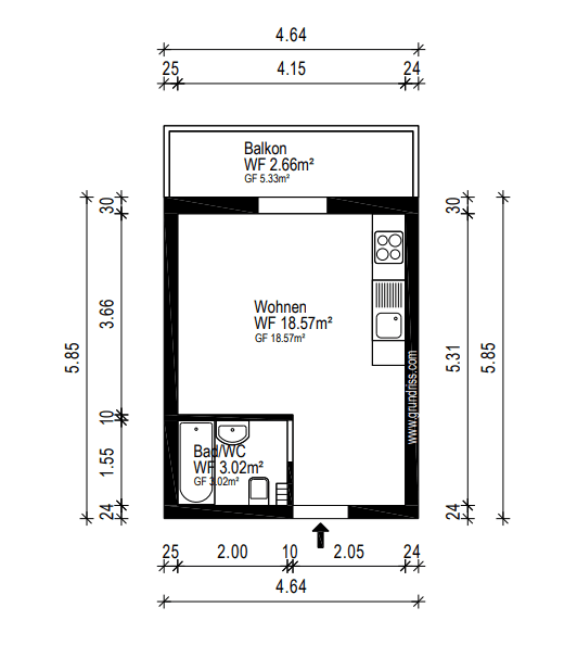 Predaj bytu 1-izbový 25 m², Reichenhaller Strasse 27, München, Bavorsko Predaj bytu 1-izbový 25 m², Reichenhaller Strasse 27, München, Bavorsko