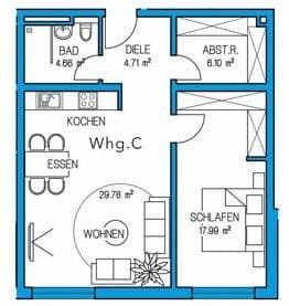 Predaj bytu 2-izbový 63 m², Logenstrasse 48, Kaiserslautern, Porýnie-Falcko Predaj bytu 2-izbový 63 m², Logenstrasse 48, Kaiserslautern, Porýnie-Falcko
