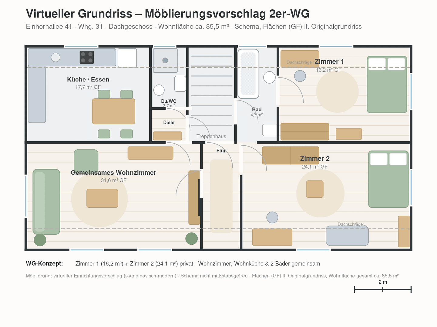 Prenájom bytu 3-izbový 86 m², Einhornalle 41, München, Bavorsko Prenájom bytu 3-izbový 86 m², Einhornalle 41, München, Bavorsko