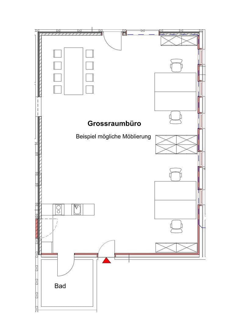 Prenájom kancelárie 100 m², Badbergen, Dolné Sasko Prenájom kancelárie 100 m², Badbergen, Dolné Sasko
