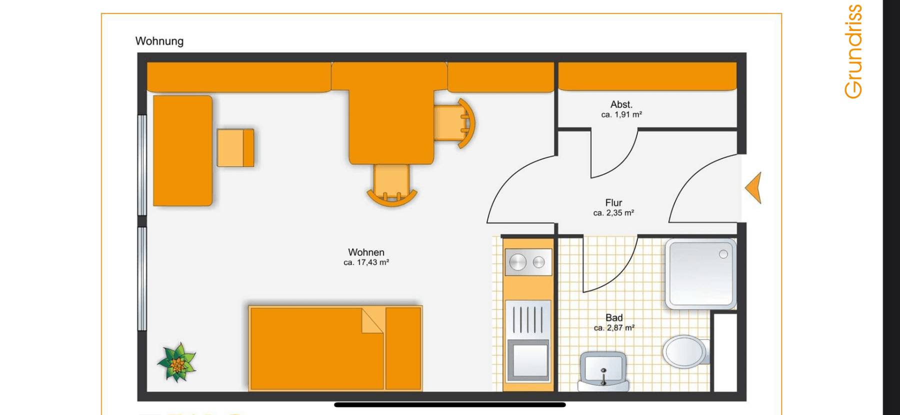 Prenájom bytu 1-izbový 25 m², Sielkamp 7A, Braunschweig, Dolné Sasko Prenájom bytu 1-izbový 25 m², Sielkamp 7A, Braunschweig, Dolné Sasko