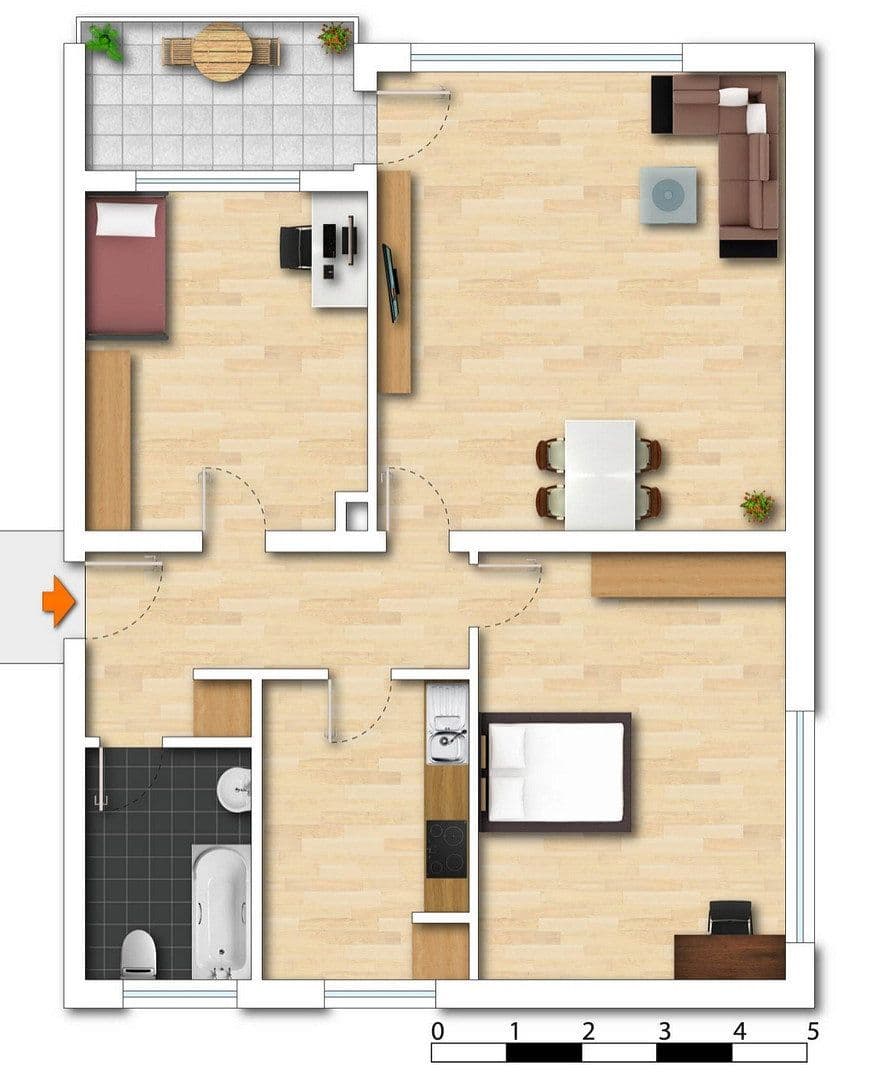 Prenájom bytu 3-izbový 67 m², Meßstetten, Bádensko-Wurttembersko Prenájom bytu 3-izbový 67 m², Meßstetten, Bádensko-Wurttembersko